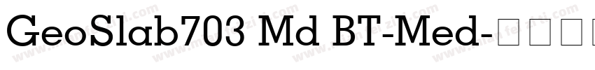 GeoSlab703 Md BT-Med字体转换